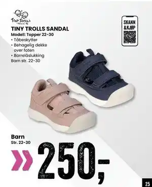 Sport Outlet TINY TROLLS SANDAL tilbud