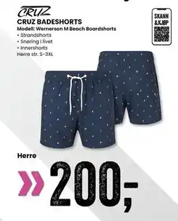 Sport Outlet CRUZ BADESHORTS tilbud