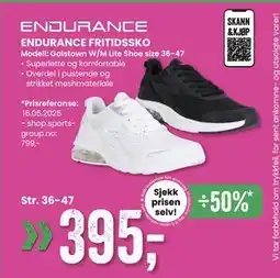 Sport Outlet ENDURANCE FRITIDSSKO tilbud
