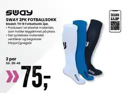Sport Outlet SWAY 2PK FOTBALLSOKK tilbud