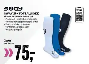 Sport Outlet SWAY 2PK FOTBALLSOKK tilbud