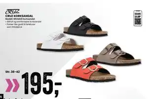 Sport Outlet CRUZ KORKSANDAL tilbud