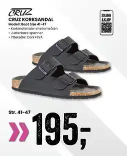 Sport Outlet CRUZ KORKSANDAL tilbud