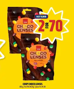 Coop Prix COOP CHOCO LENSES tilbud