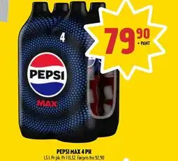Coop Prix PEPSI MAX 4 PK tilbud