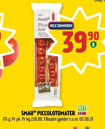 Coop Prix SMAK* PICCOLOTOMATER tilbud