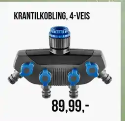 Biltema KRANTILKOBLING, 4-VEIS tilbud