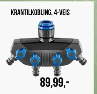 Biltema KRANTILKOBLING, 4-VEIS tilbud
