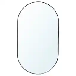 IKEA Lindbyn Speil med oppbevaring, svart, 40x70 cm tilbud