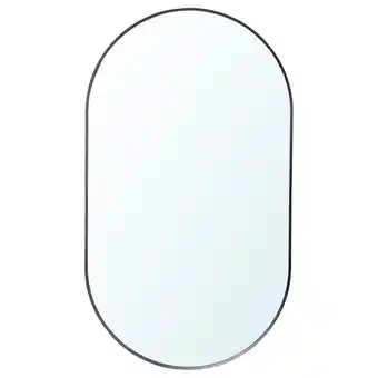 IKEA Lindbyn Speil med oppbevaring, svart, 40x70 cm tilbud