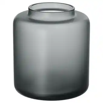 IKEA Konstfull Vase, grå, 10 cm tilbud