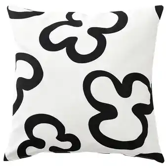 IKEA KlippbrÄcka Putetrekk, hvit/svart, 50x50 cm tilbud