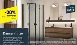 Bademiljø Inzo Urban baderomsmøbel tilbud