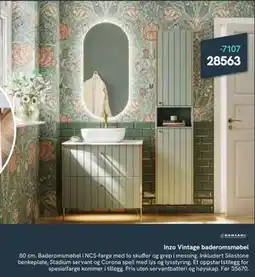 Bademiljø Inzo Vintage baderomsmøbel tilbud