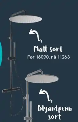 Bademiljø Matt sort tilbud
