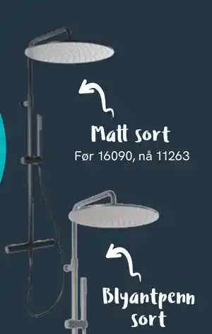 Bademiljø Matt sort tilbud