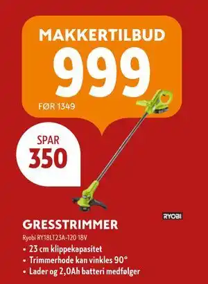 Byggmakker GRESSTRIMMER tilbud