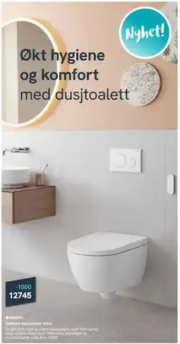 Bademiljø Geberit Aquaclean Alba tilbud