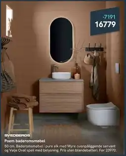 Bademiljø Poem baderomsmøbel tilbud