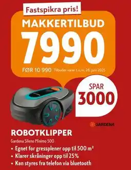 Byggmakker ROBOTKLIPPER tilbud