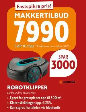 Byggmakker ROBOTKLIPPER tilbud