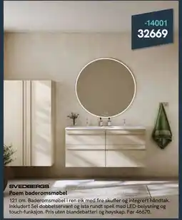 Bademiljø Poem baderomsmøbel tilbud