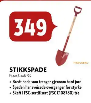 Byggmakker STIKKSPADE tilbud