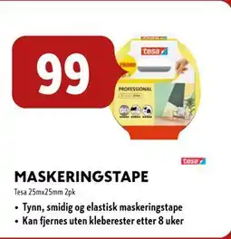 Byggmakker MASKERINGSTAPE tilbud