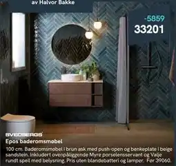 Bademiljø Epos baderomsmøbel tilbud