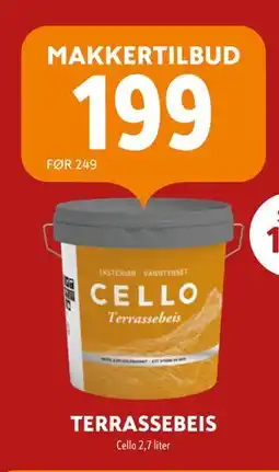 Byggmakker TERRASSEBEIS tilbud