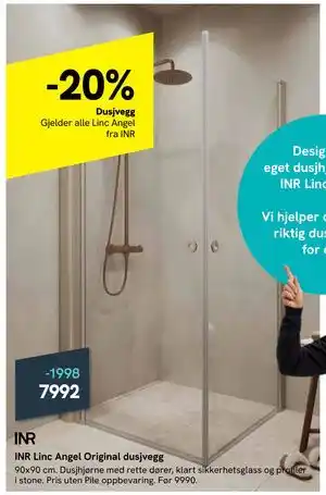 Bademiljø Dusjvegg tilbud