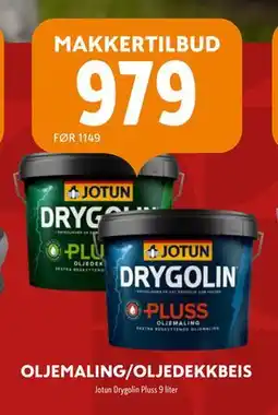 Byggmakker OLJEMALING/OLJEDEKKBEIS tilbud