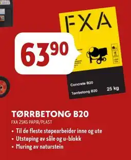 Byggmakker TØRRBETONG B20 tilbud