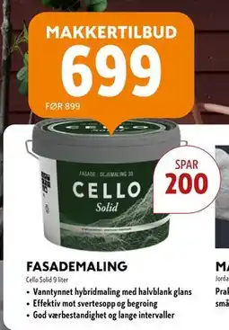 Byggmakker FASADEMALING tilbud