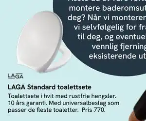 Bademiljø LAGA Standard toalettsete tilbud