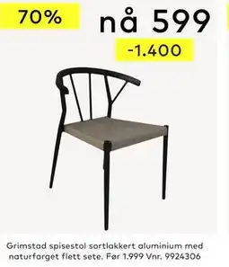 Skeidar Grimstad spisestol tilbud