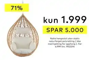 Skeidar Naha hengestol tilbud