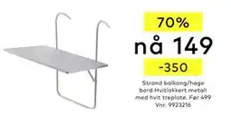Skeidar Strand balkong/hage bord tilbud