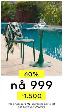 Skeidar Trend hagebord tilbud