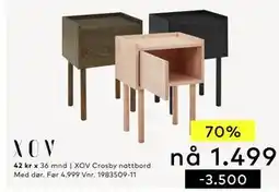 Skeidar XOV Crosby nattbord tilbud