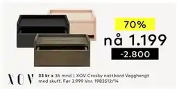 Skeidar XOV Crosby nattbord tilbud