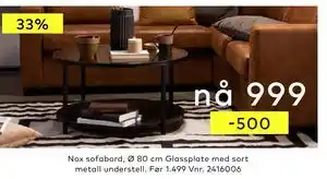 Skeidar Nox sofabord tilbud