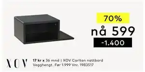 Skeidar XOV Carlton nattbord tilbud
