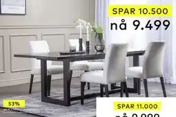 Skeidar Harold spisebord tilbud