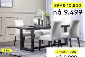 Skeidar Harold spisebord tilbud