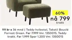 Skeidar Teddy krakk tilbud