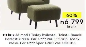 Skeidar Teddy krakk tilbud