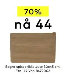 Skeidar Bogra spisebrikke tilbud