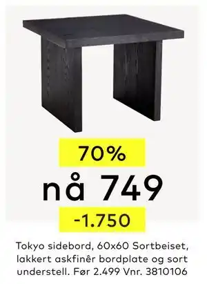Skeidar Tokyo sidebord tilbud