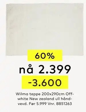Skeidar Wilma teppe tilbud